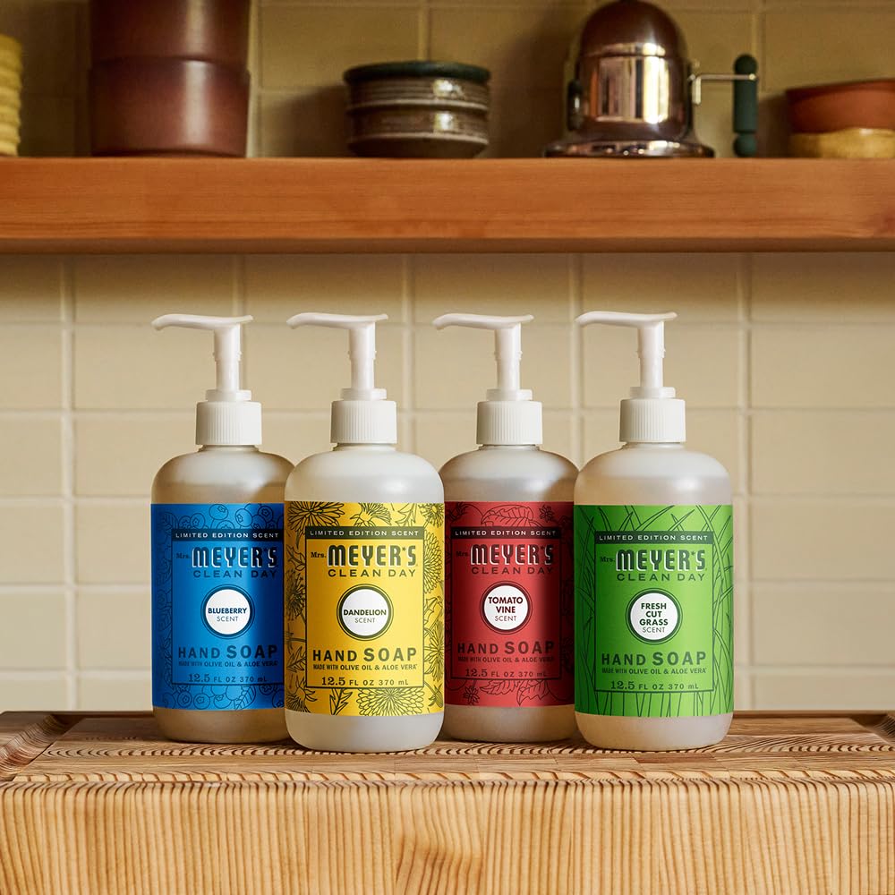 Mrs. MEYER'S CLEAN DAY Hand Soap, Tomato Vine Scent, 12.5 Fl Oz