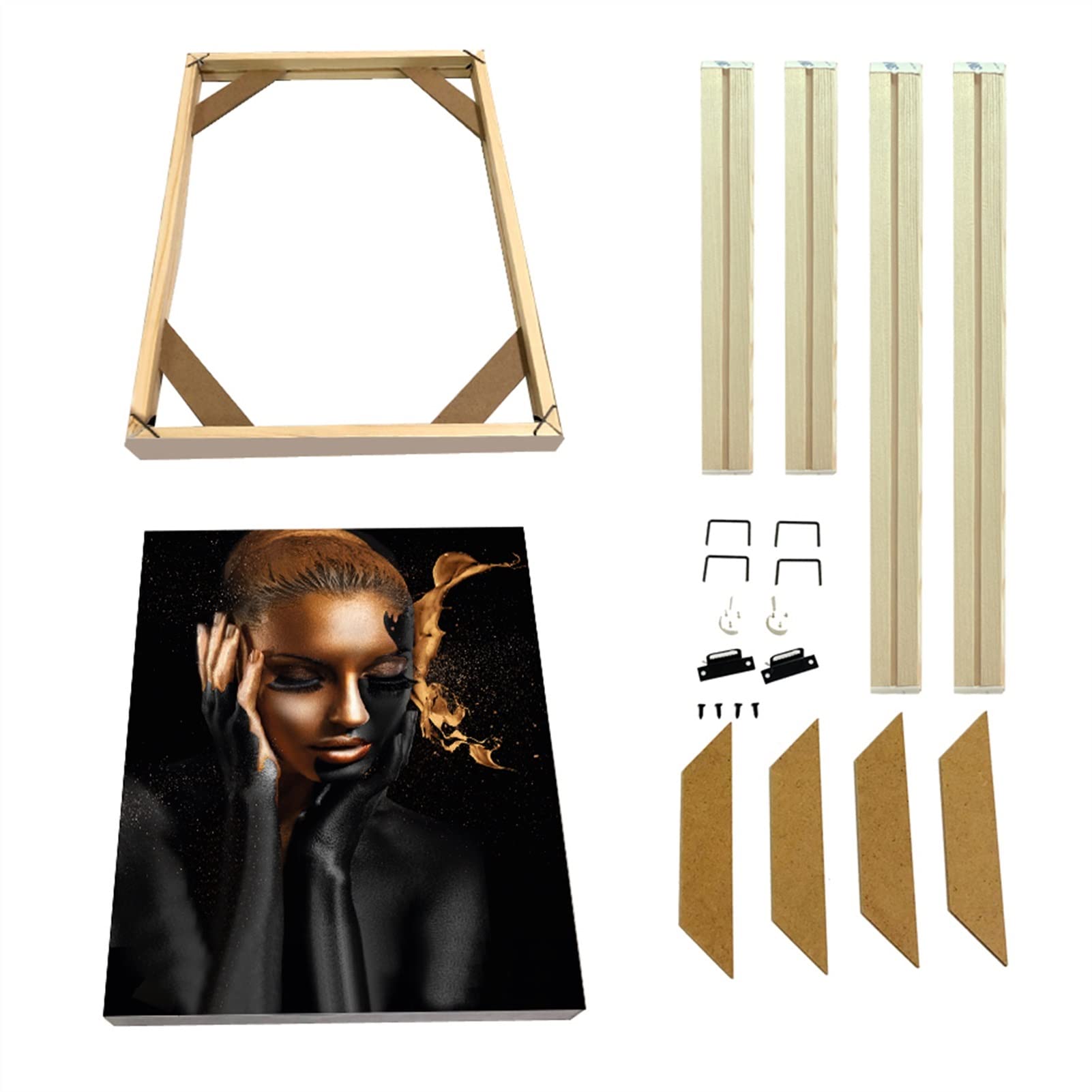 Cadre photo bois pour suspendre facilement vos toiles de diamant