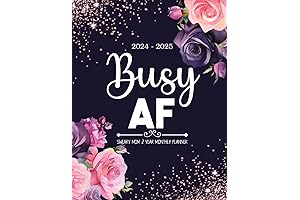 2024-2025 Busy AF Sweary Mom 2 Year Monthly Planner