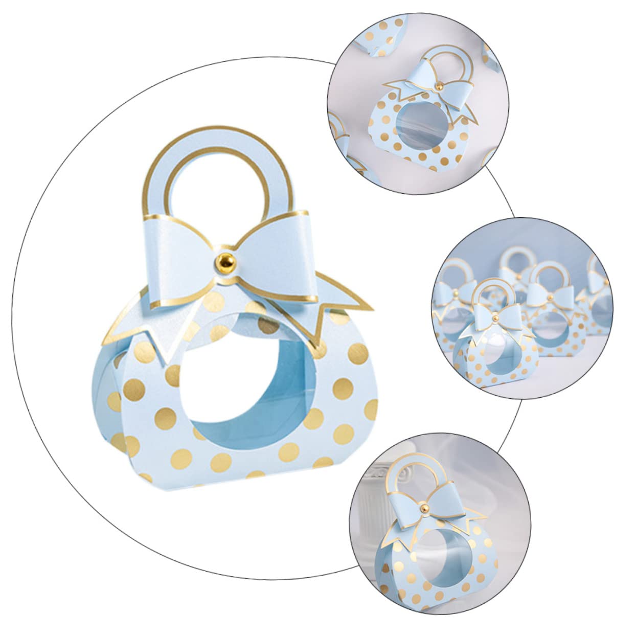 UTHCLO 50stücke Hochzeitsgeschenk Süßigkeiten Boxen Kleine Papierboxen Für Gastgeschenke Für Hochzeiten Und Partys Design Mit Schleife Zur Aufbewahrung Von Süßigkeiten Und Snacks
