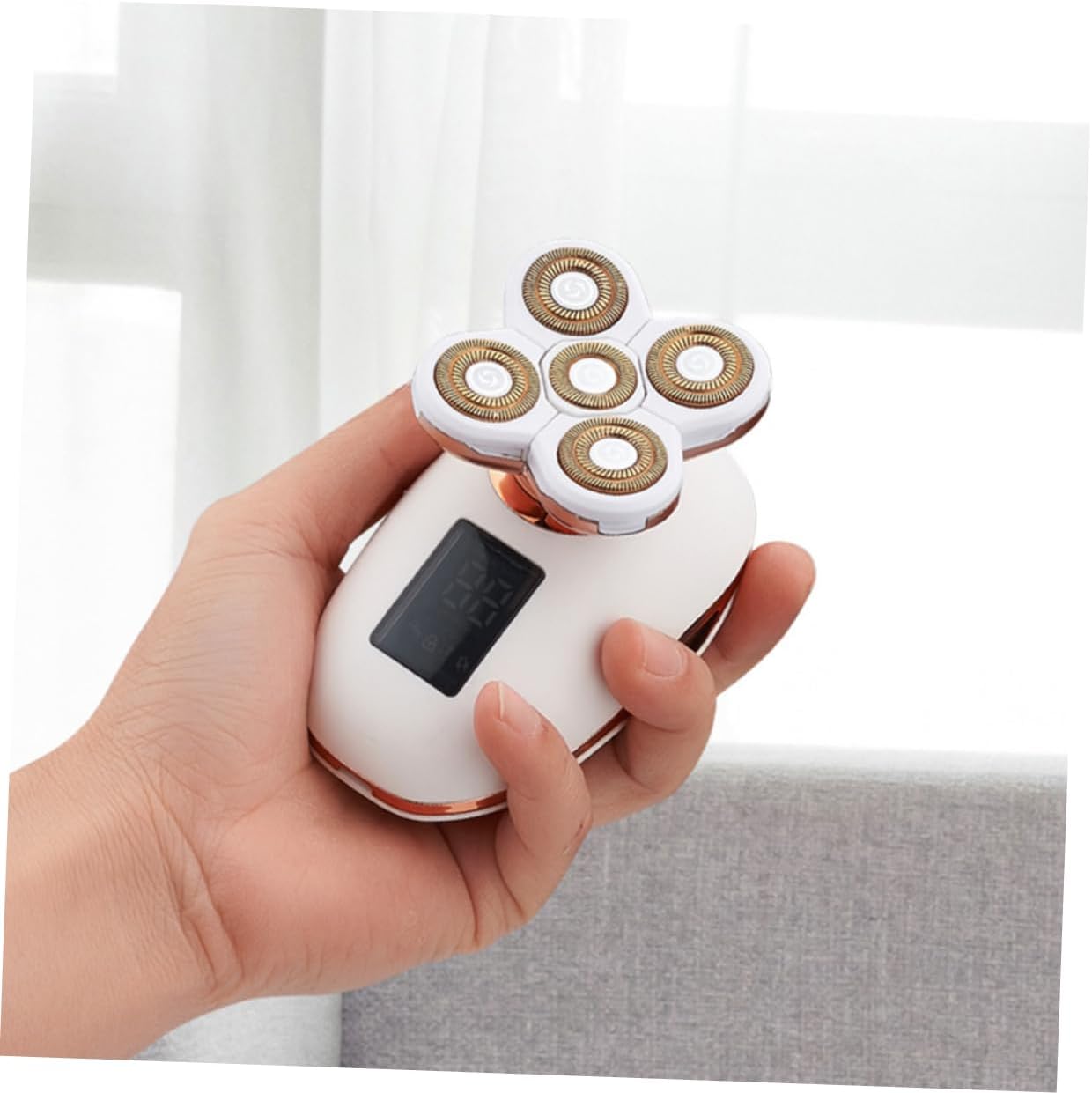 FOMIYES Men Electric Shaver LCD Screen Rechargeable Trimmer Hair Trimmer for Men Women Facial Hair Remover