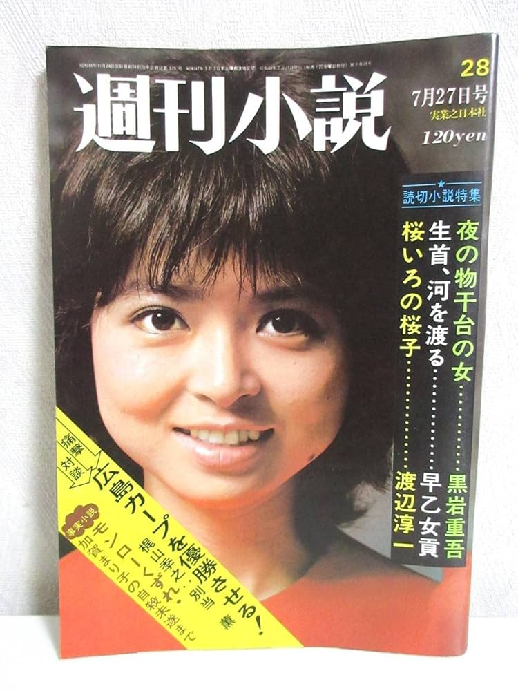 週刊小説 昭和49年 12月20日号 表紙 夏螢子 実業之日本社 Amazon.co.jp: 週刊小説 昭和49年 12月20日号 表紙 夏螢子 実業