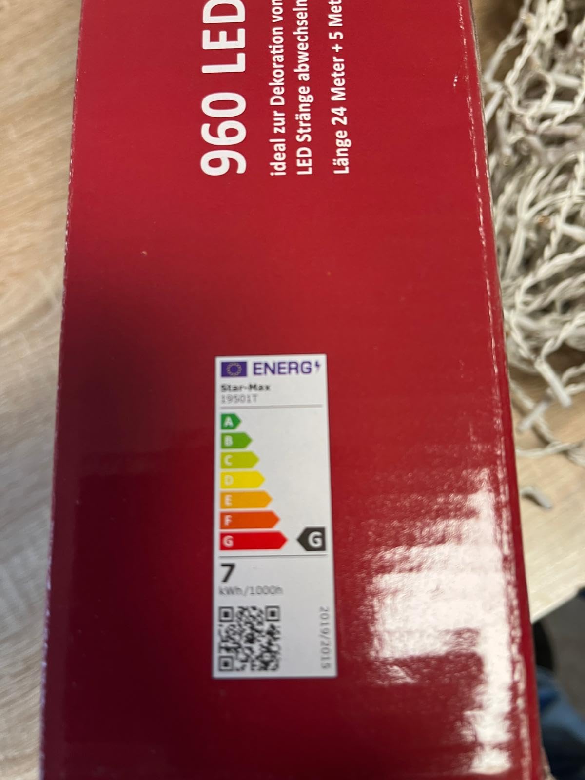LED Eisregen-Lichterkette 960 warmweisse LEDs 24,0m Außen + Innen