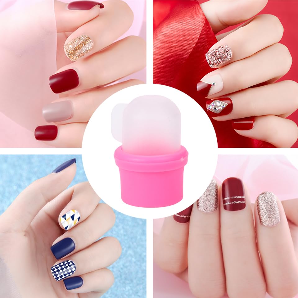 POPETPOP 20Pcs Nail Soaker Covers Reusable Nail Polish Removing Caps for Gel Polish Removal Comfortable Manicure Tools for Home and Salon Use