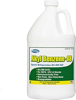 ComStar Alkylbenzene Oil, 68/300 SUS, Recommended for A/C & Refrigeration, Excellent Miscibility & Thermal Stability, Compatible with HCFC & CFC Blends, 1 Gallon (45-016)