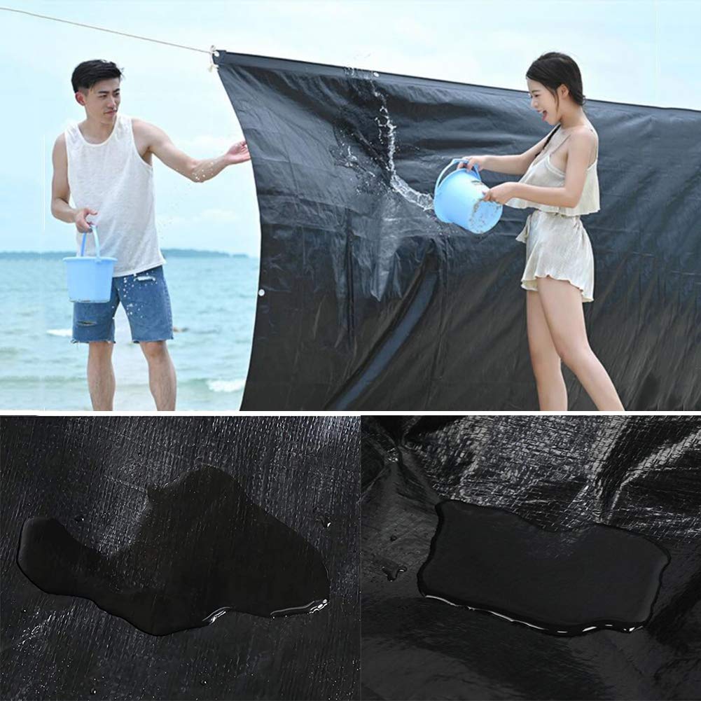 Bâche imperméable en polyéthylène pour protection solaire et chaleur idéale pour le camping en plein air et la tente