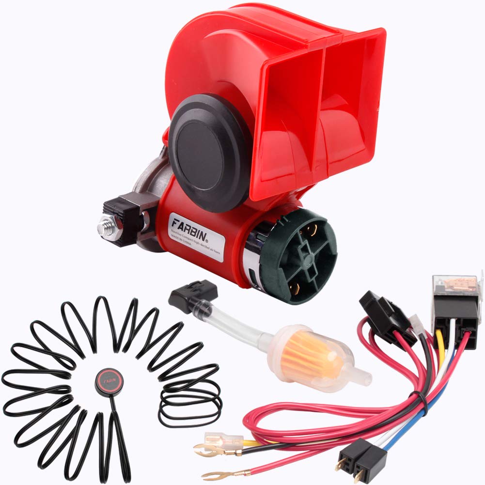 Amazon.com: FARBIN Compact Air Horn Kit 24V 150db Loud Horn for Any 24V