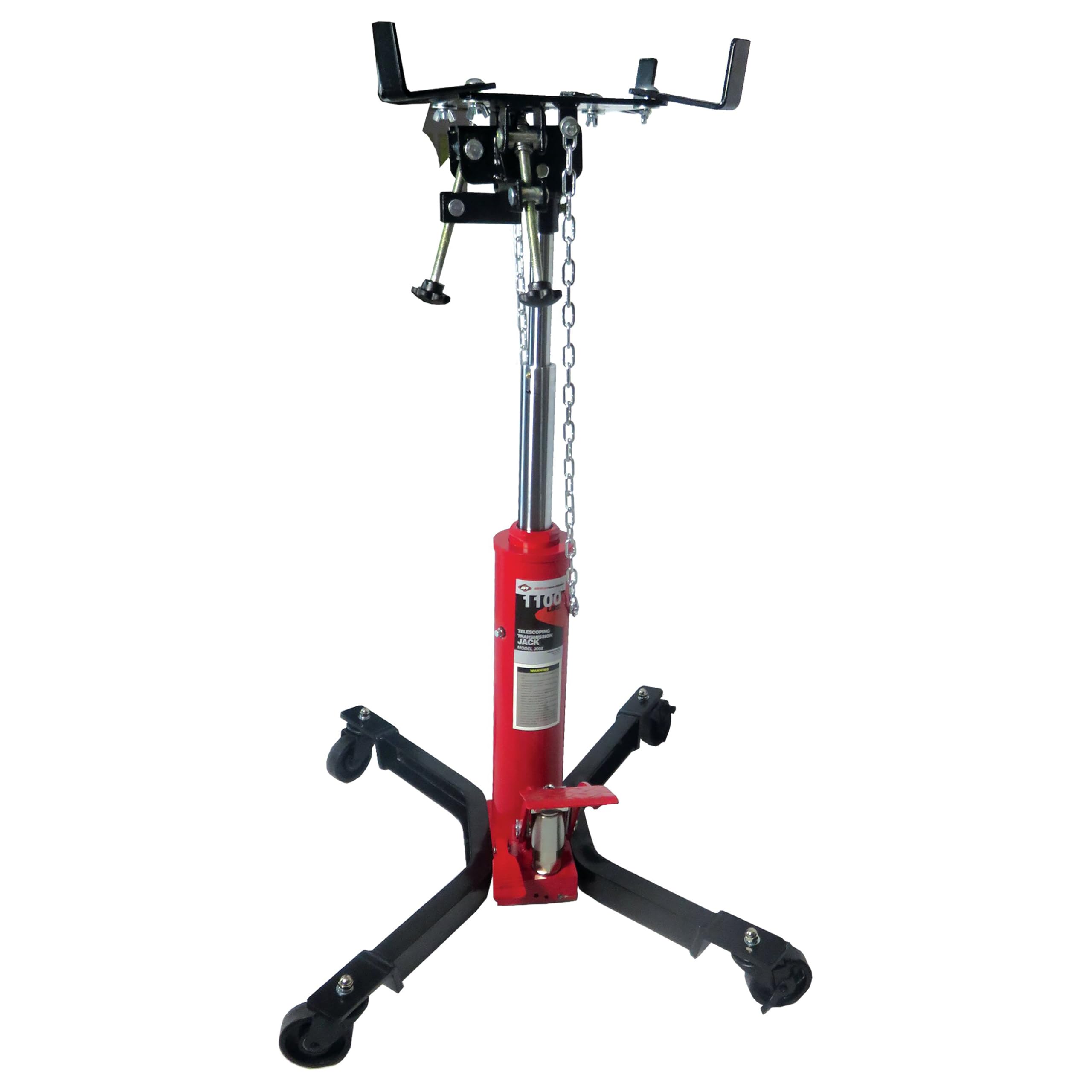 AFF Telescoping Transmission Jack - Truck Transmission Floor Jack with Universal Head and Wide Base (Multiple Weight Capacities)