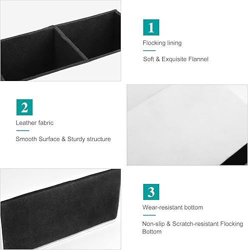 Miniatura 8 de Scottish Terrier - Estuche organizador de escritorio para bolígrafo de perro de piel sintética para oficina en casa