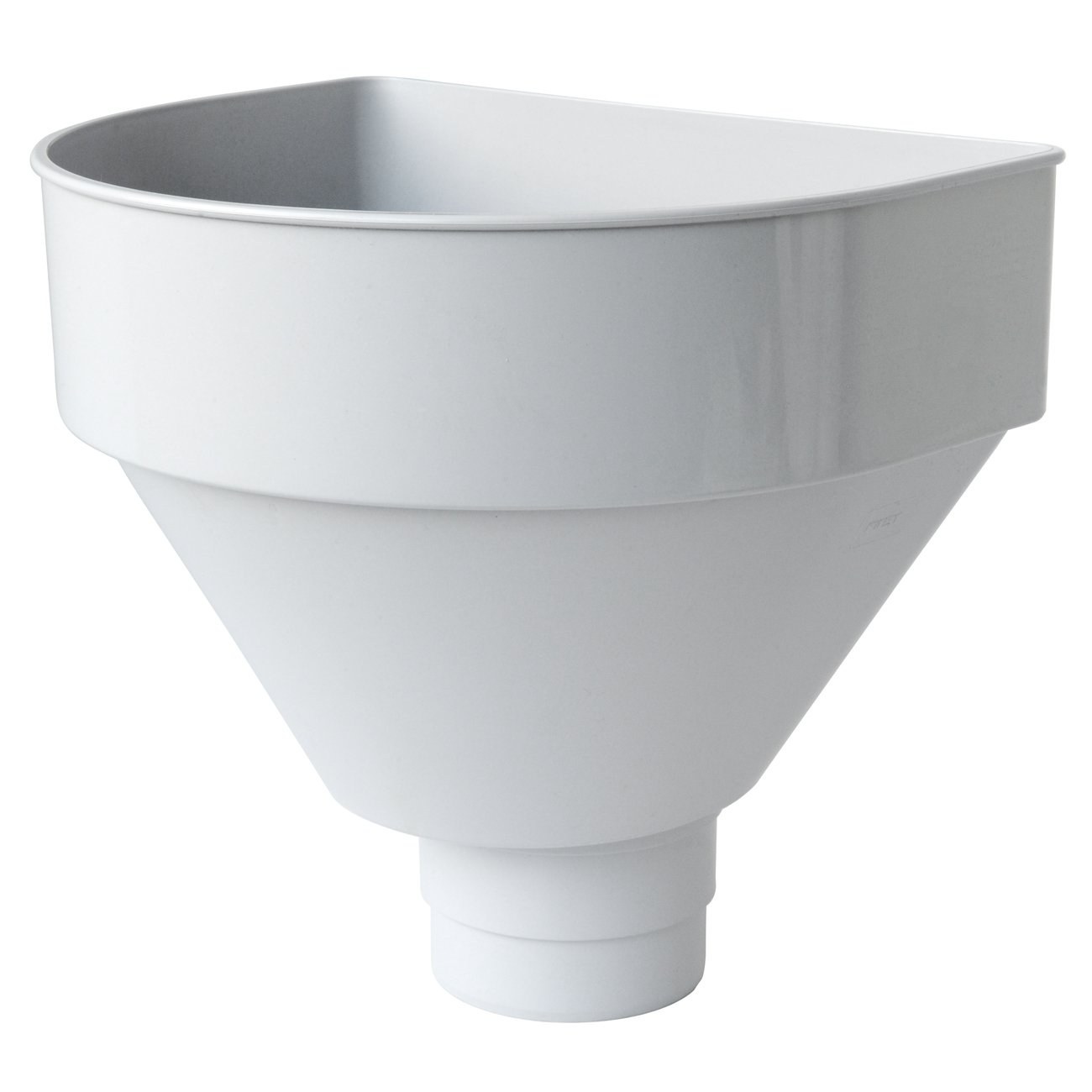 Classeur tropicale rond gris de 100 mm First Plast rct100 N-y raccord