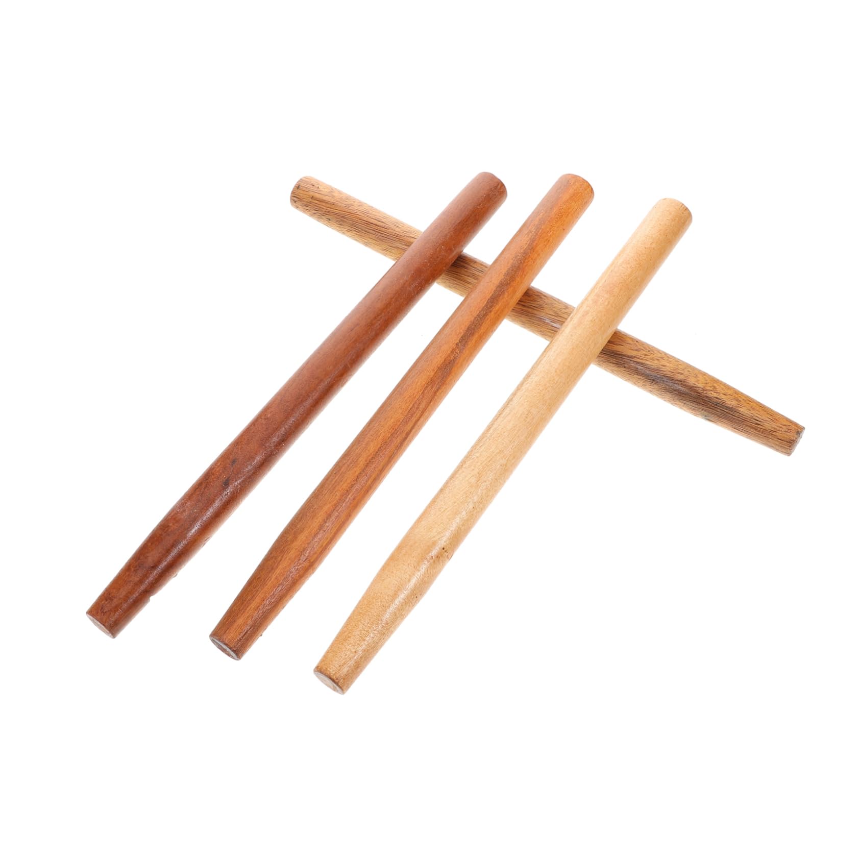 BESTonZON 4 Stück Holzstiel für Werkzeuge mit Langem Ergonomischem Griff Hartholz Ersatz Griff für Schaufeln und Hacken für Gartenarbeit und Landwirtschaft