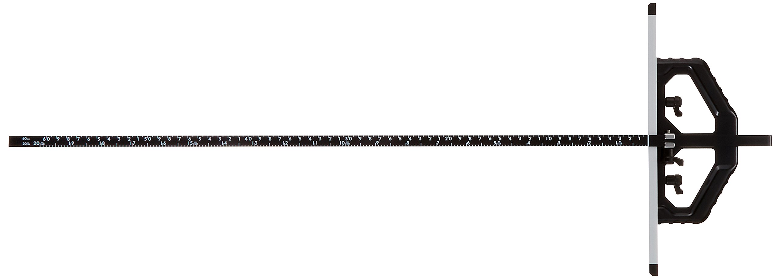 Shinwa Sokutei 73714 Round Saw Guide Ruler, T-Slide II, 23.6 inches (60 cm)