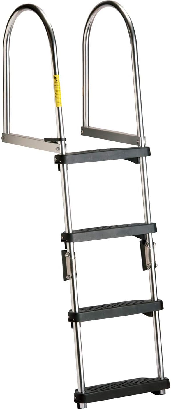 Garelick/Eez-In 12380:01 Eez-In® Premium Folding Pontoon Transom Boarding Ladder