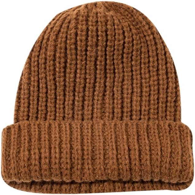 Wool hat Women's Autumn and Winter Loose Knitted hat Warm and Versatile