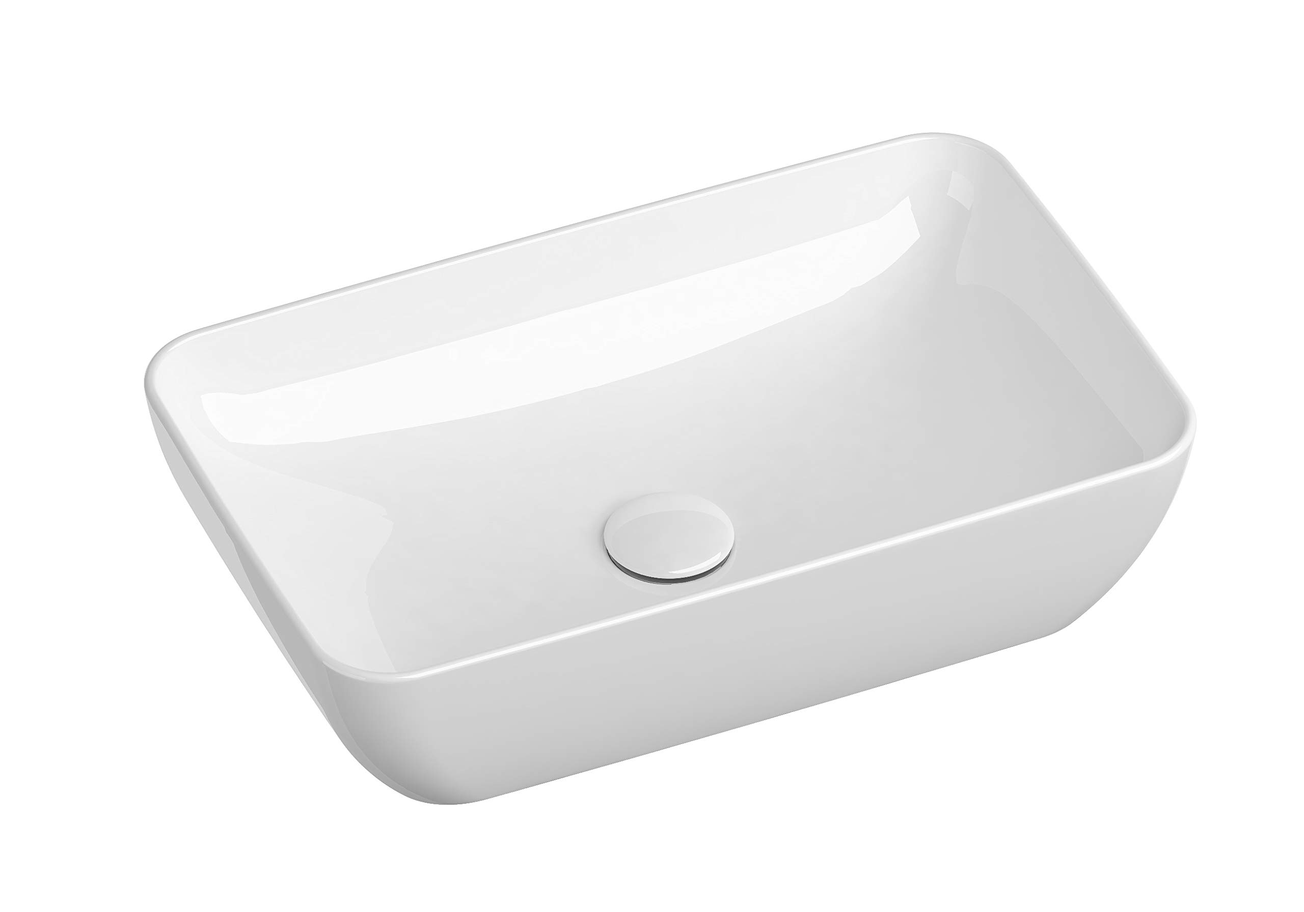 Designerska umywalka | Umywalka nasadowa | prostokątna umywalka | ceramiczna umywalka | Umywalka ręczna UNI Slim 500 R | RAVAK