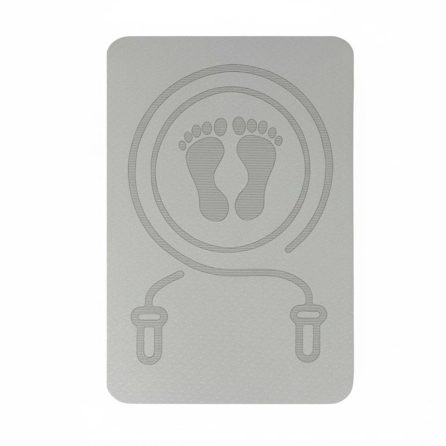 Thickened Jump Rope Mat Multi-Functional Skipping Mat Floor Protection Soundproof Exercise Pad High Resilience for Indoor, Home, Apartment, Gray, 20MM-image-32