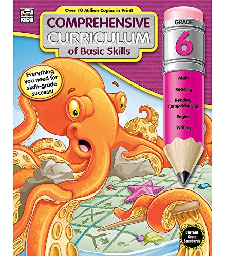Comprehensive Curriculum of Basic Skills Workbook for Grade 6, Paperback, 544 Pages, Ages 11–12 Comprehensive Curriculum of Basic Skills Workbook for Grade 6, Paperback, 544 Pages, Ages 11–12