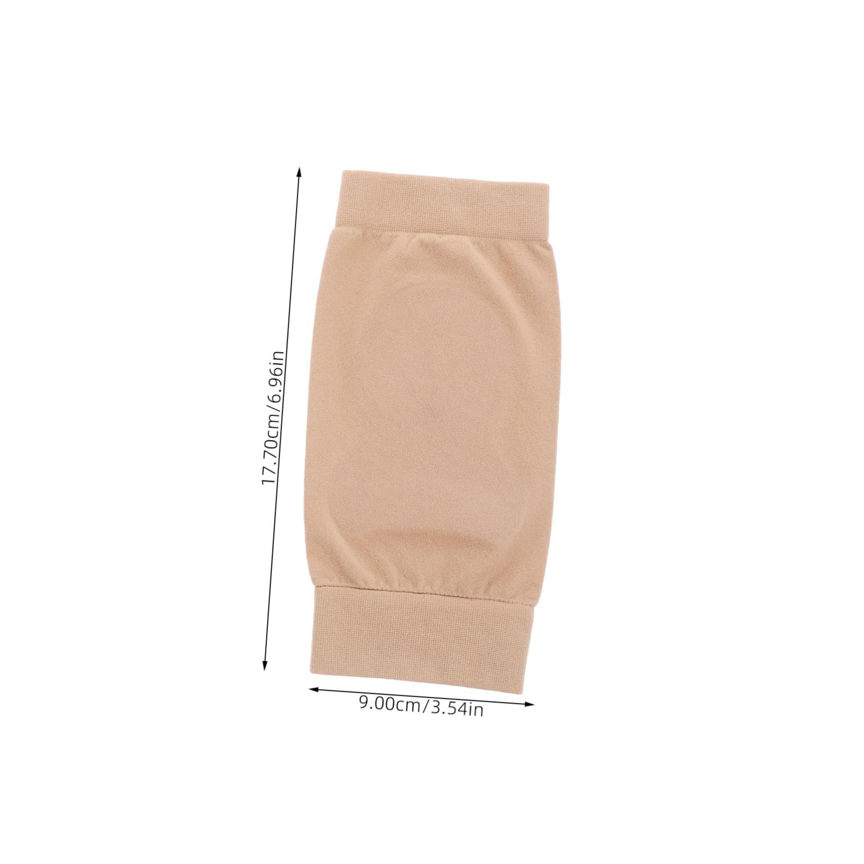 IWOWHERO 1 Pair Heel Ankle Protector Plantar Heel Sleeves for Cracked Heels Heel Sleeve Socks Ankle Bracce Heel Sleeve Support Heel Socks Ankle Support Bandage Shoe Inserts Khaki