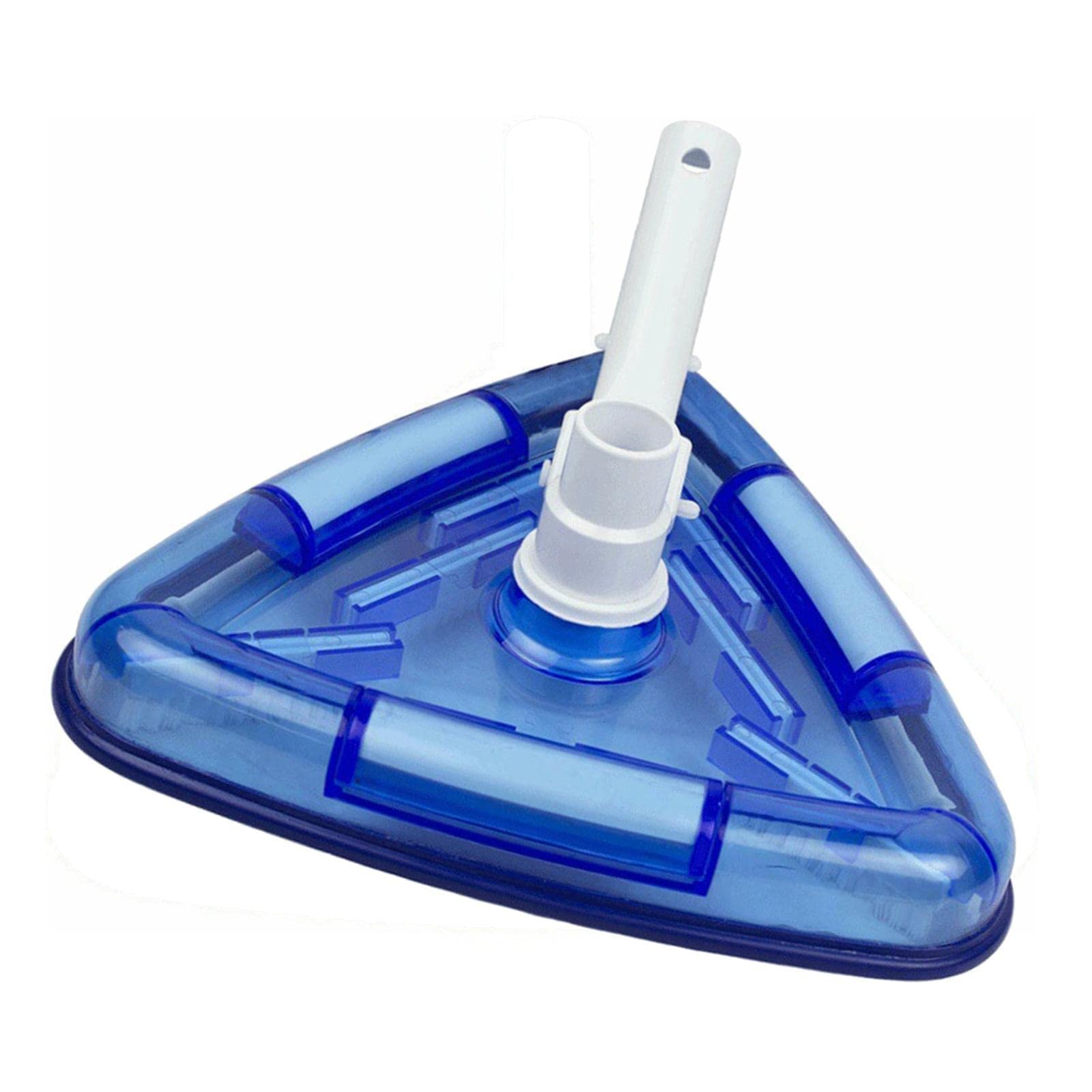 Tête d'Aspirateur de Piscine Triangulaire Transparente Brosse avec Raccord Pivotant Accessoire pour Aspirateur Piscine Outil Portable Utilisation