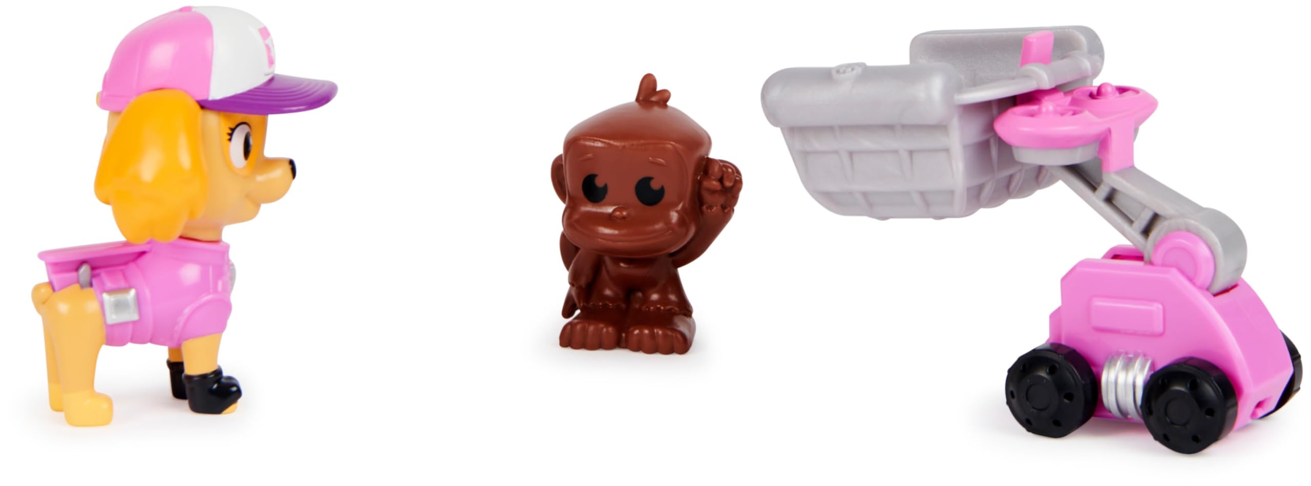 PAW Patrol, Big Truck Pups Skye Action Figure with Clip-on Rescue Drone, Command Center Pod and Animal Friend Kids Toys for Ages 3 and up