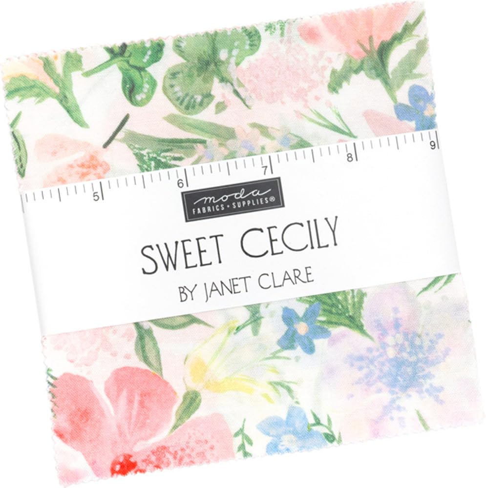 Amazon.com: Janet Clare Sweet Cecily Charm Pack 42 5-inch Squares