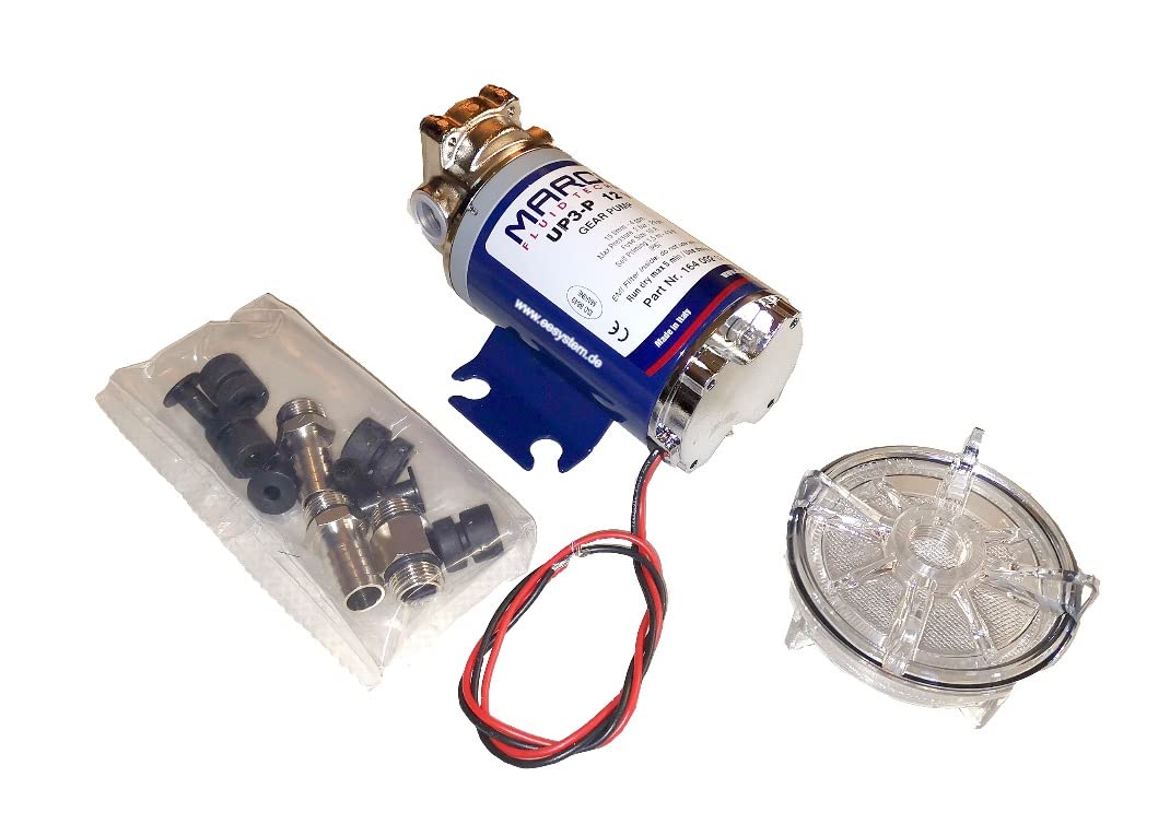 MARCO Pompe elettriche autoadescanti UP3-P 24V 15L/min - Pompa ad ingranaggi polimerici per agricoltura, industria, casa, gommoni, barche a vela e camper