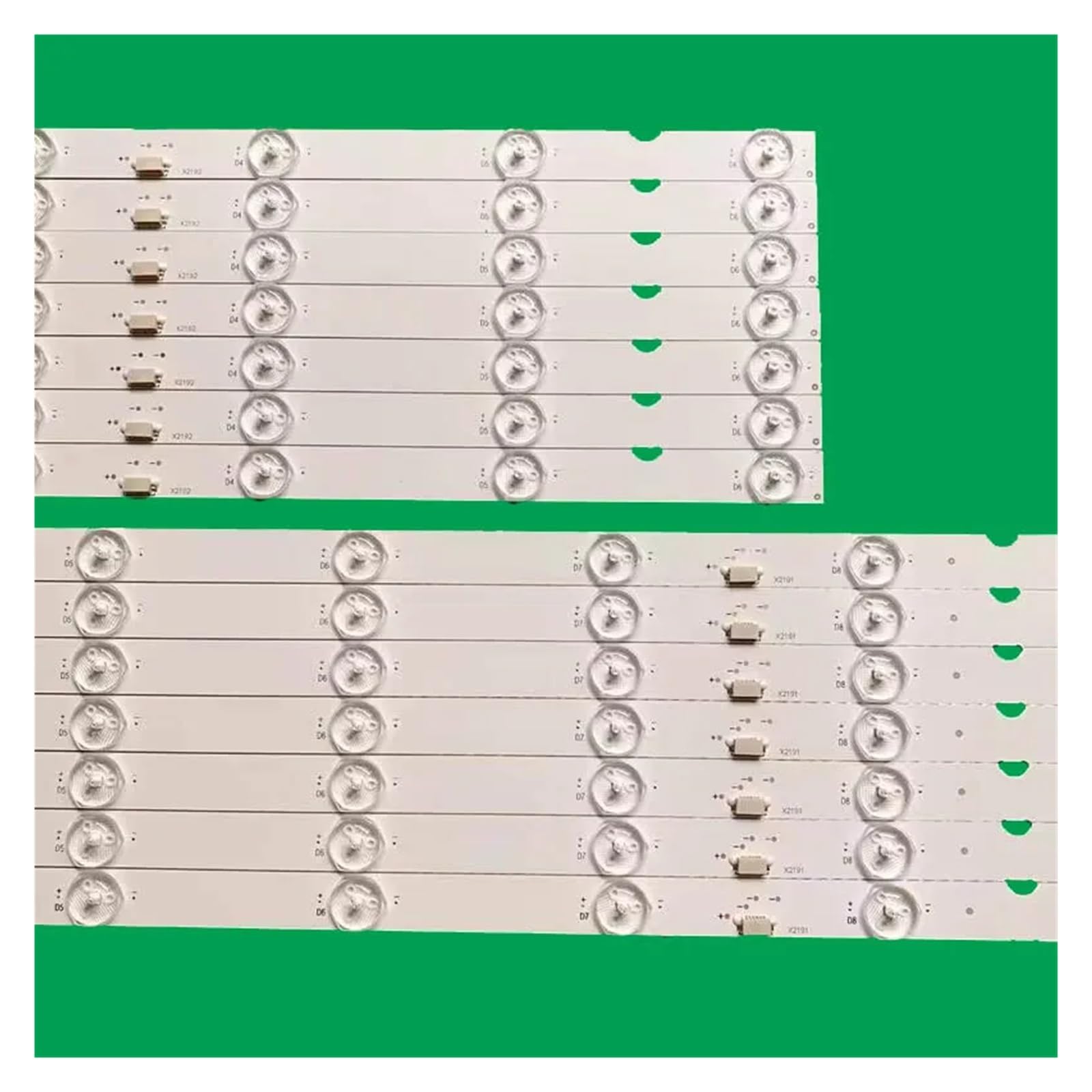 YUEZUYIOU LED Backlight Strip for 55'' TV XBR-55X900E Xbr-55x905e KD-55XE9005 55039D715SN1R 55039D715SN1L SBT55 636.4/409 * 18 * 1.0mm(Version2)