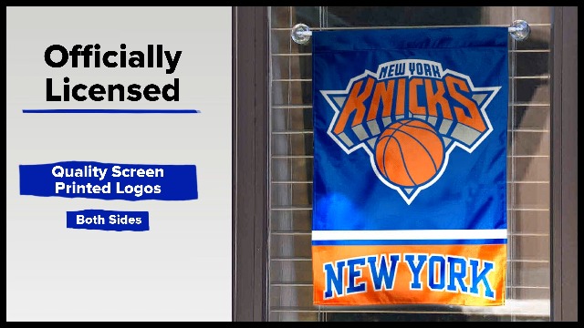 Amazon.com : New York Knicks Double Sided Garden Flag