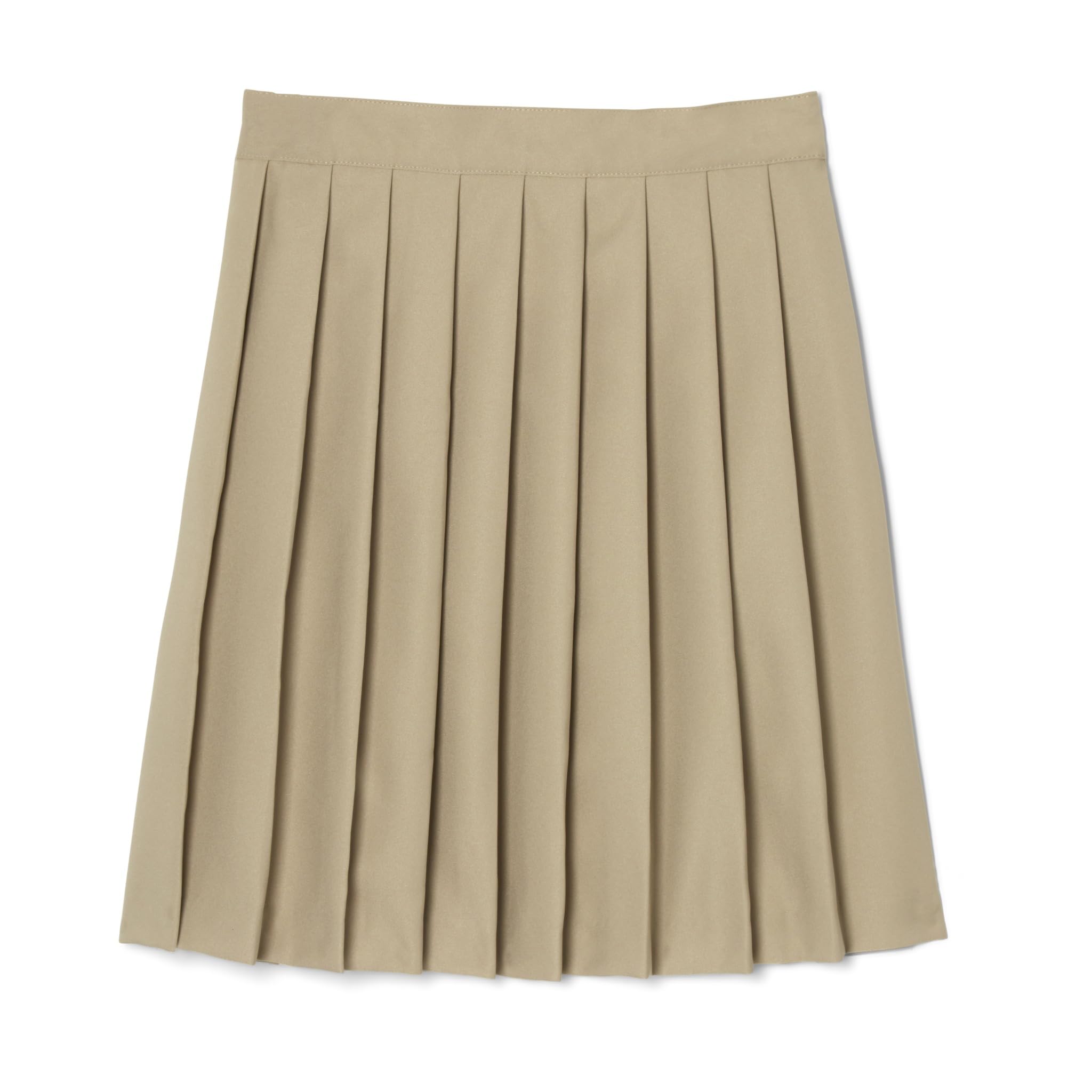French Toast Little Girls' Pleated Skirt, Khaki, 4