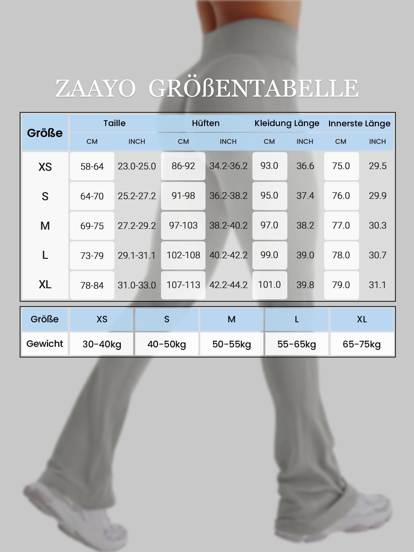 ZAAYO Flared Invisible Scrunch Legginsy damskie damskie spodnie push-up sportowe legginsy z wysokim stanem Bootcut Gym Yoga Training legginsy