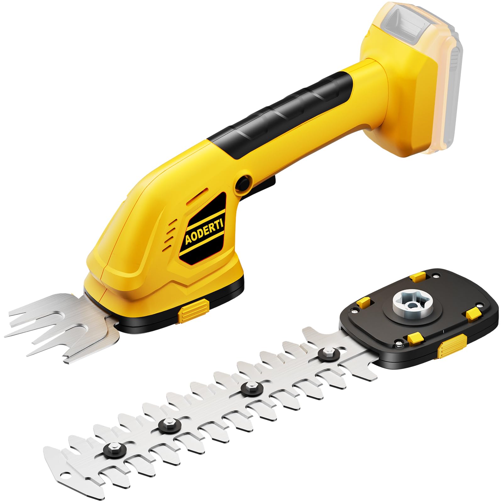 Cordless Hedge Trimmer for DEWALT 20V Max Battery, 2 in 1 Electric Bush Trimmer, Grass Trimmer & Weed Trimmer for Yard & Lawn (Battery not Included)