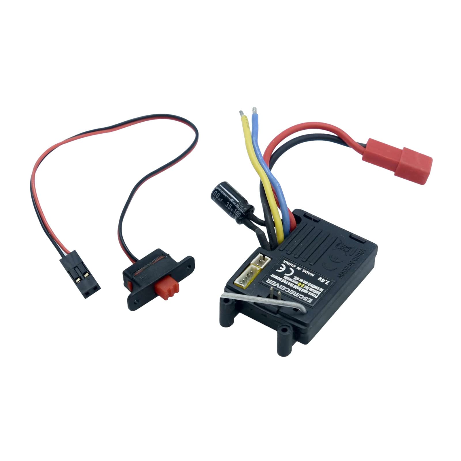 HBX Part 18029 ESC & 2.4G Receiver JST & T Plug Option for Haiboxing 1/18 RC Truck 18857 18858 18859 (JST Plug)