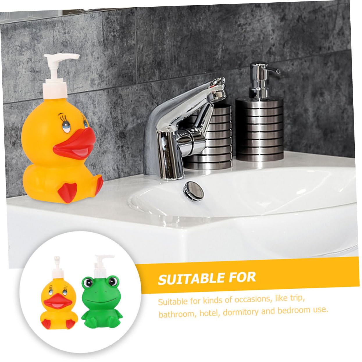 PRETYZOOM 4 Pz Premere La Bottiglia Bambini Di Sapone Flacone Dispenser Da Bagno Liquido Bottiglia Di Lozione Con Pompa Lozione Per Il Corpo Flacone Dispenser Da Viaggio Materiale Vinilico