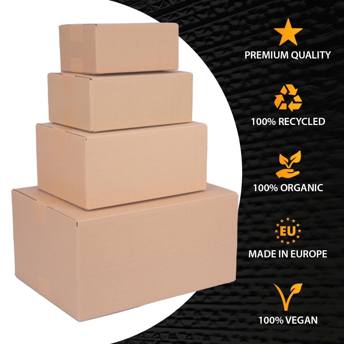 500 cajas plegables cajas de envío DHL cajas 190 x 150 x 140 mm, KK-20, 1-corrugado, material de cartón robusto, envío por correo, cajas de embalaje, cajas de cartón, cajas de almacenamiento,