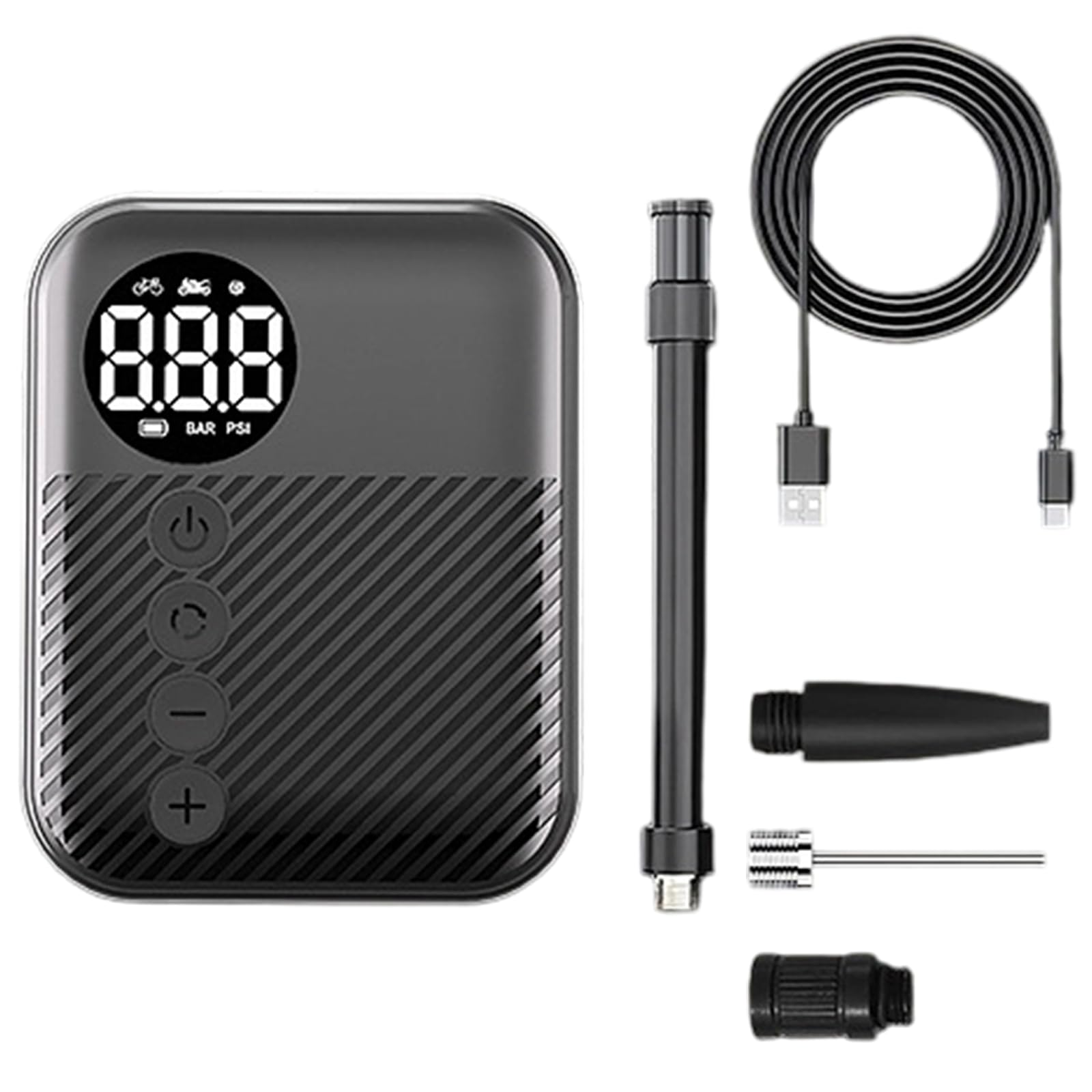 Compresor de aire portátil recargable para coches, bicicletas, scooters eléctricos, neumáticos