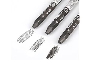 Water Soluble Graphite Pencils for Artists: Premium, Soft Set for Exceptional Sketching and Shading