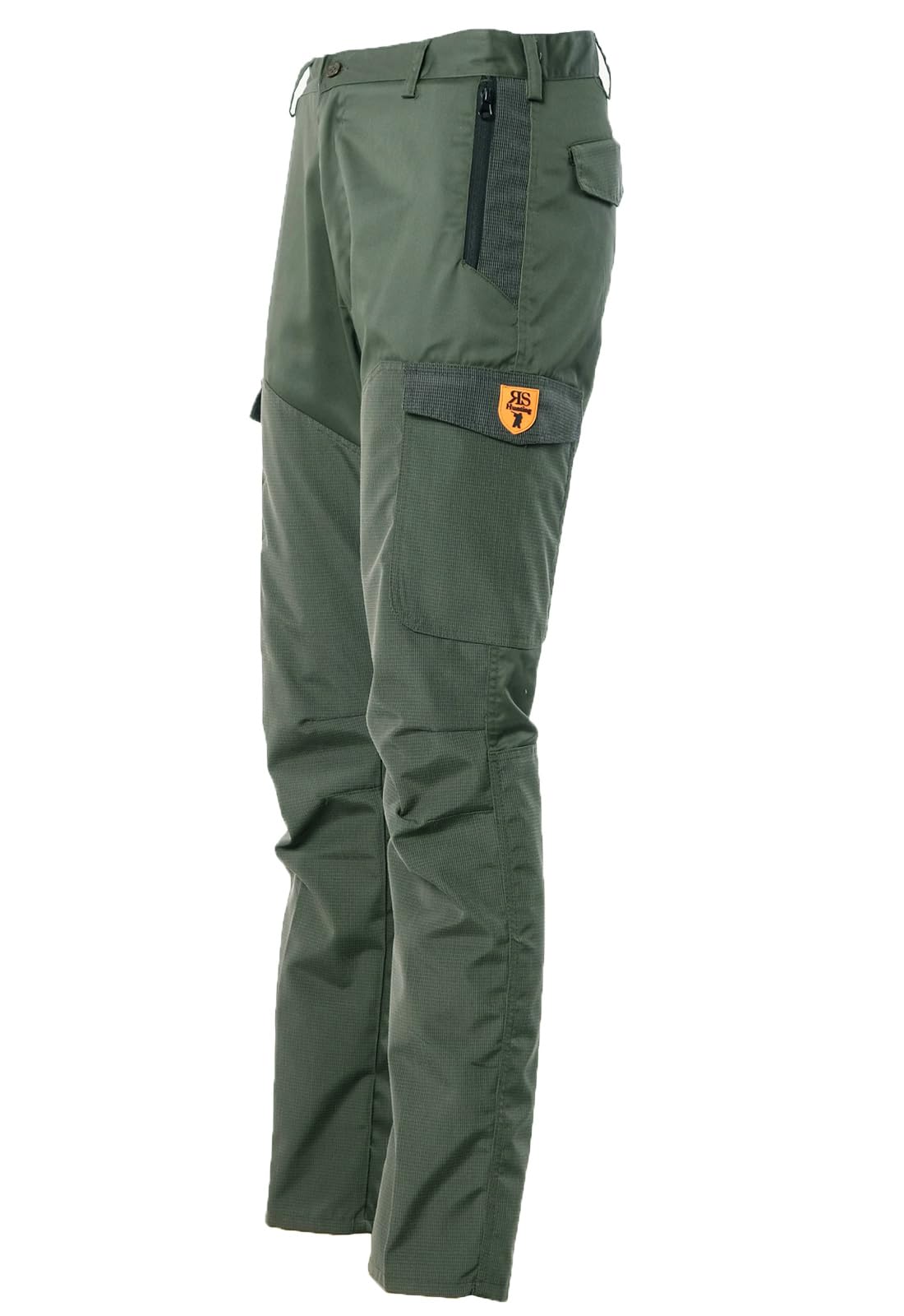 fratelliditalia.org Pantalone Uomo Caccia in Tessuto polycotone con Rivestimento in Tessuto Tecnico Verde antistrappo dalla 46 alla 60