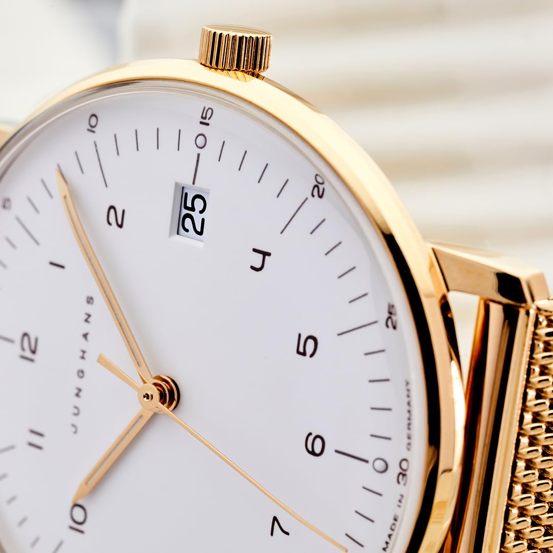 JUNGHANS max Bill Damenuhr mit Saphirglas Goldfarben 47/7452.46