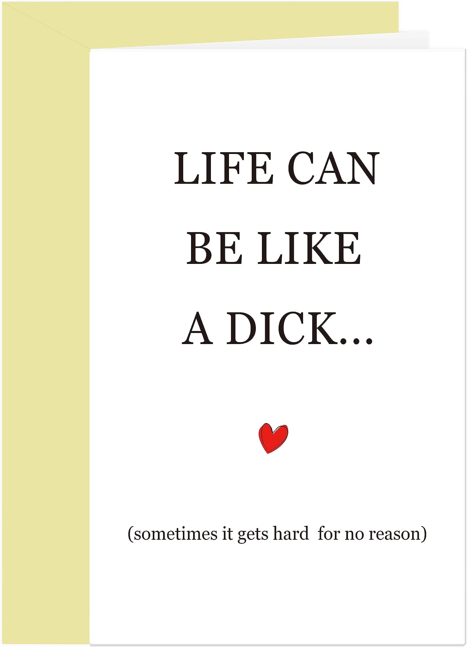 Comting Cheeky Encouragement Card, Sarcastic Thinking of You Card, Funny Sympathy Card for Friend, Life , Divorce, Sad, Have A Hard Time