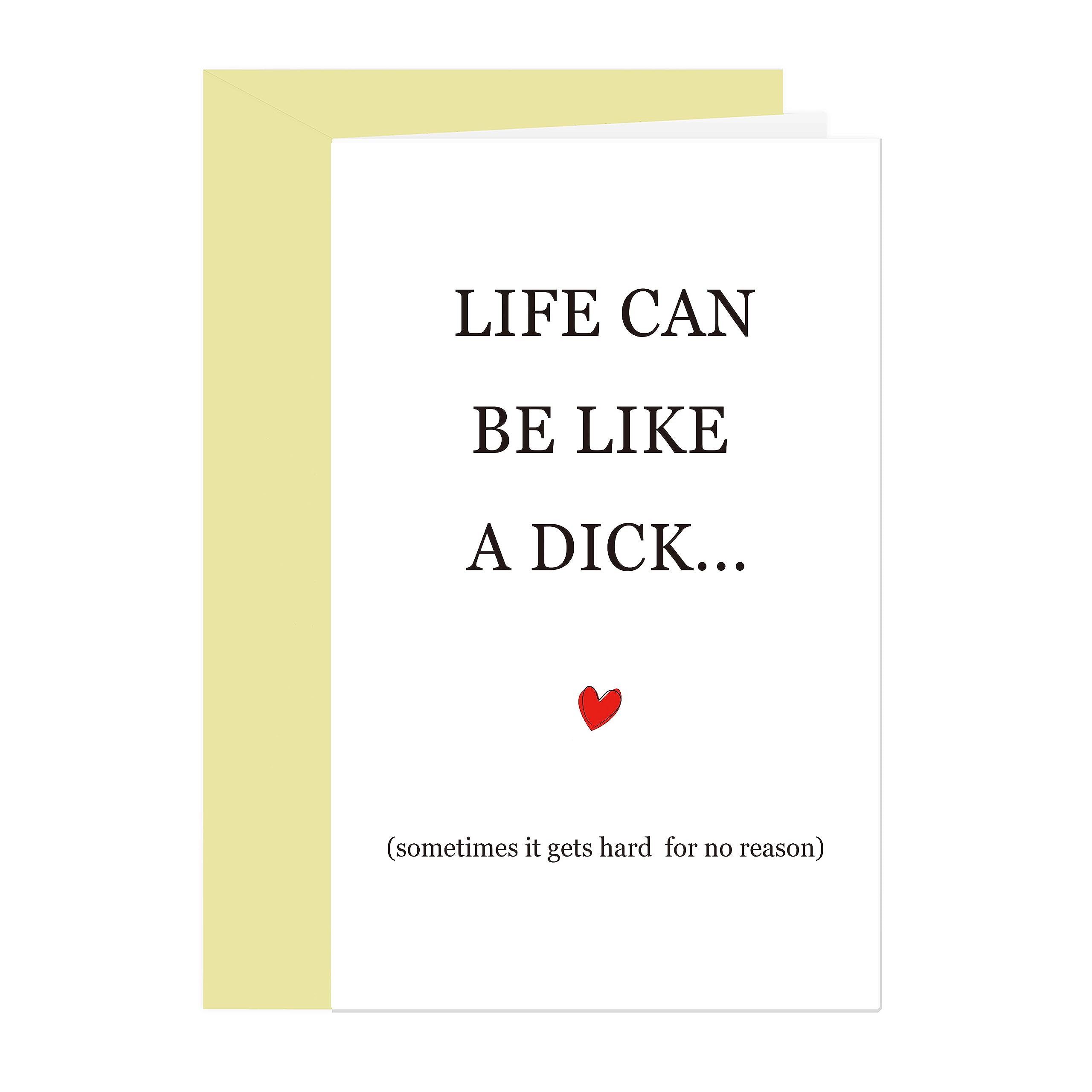 Comting Cheeky Encouragement Card, Sarcastic Thinking of You Card, Funny Sympathy Card for Friend, Life , Divorce, Sad, Have A Hard Time