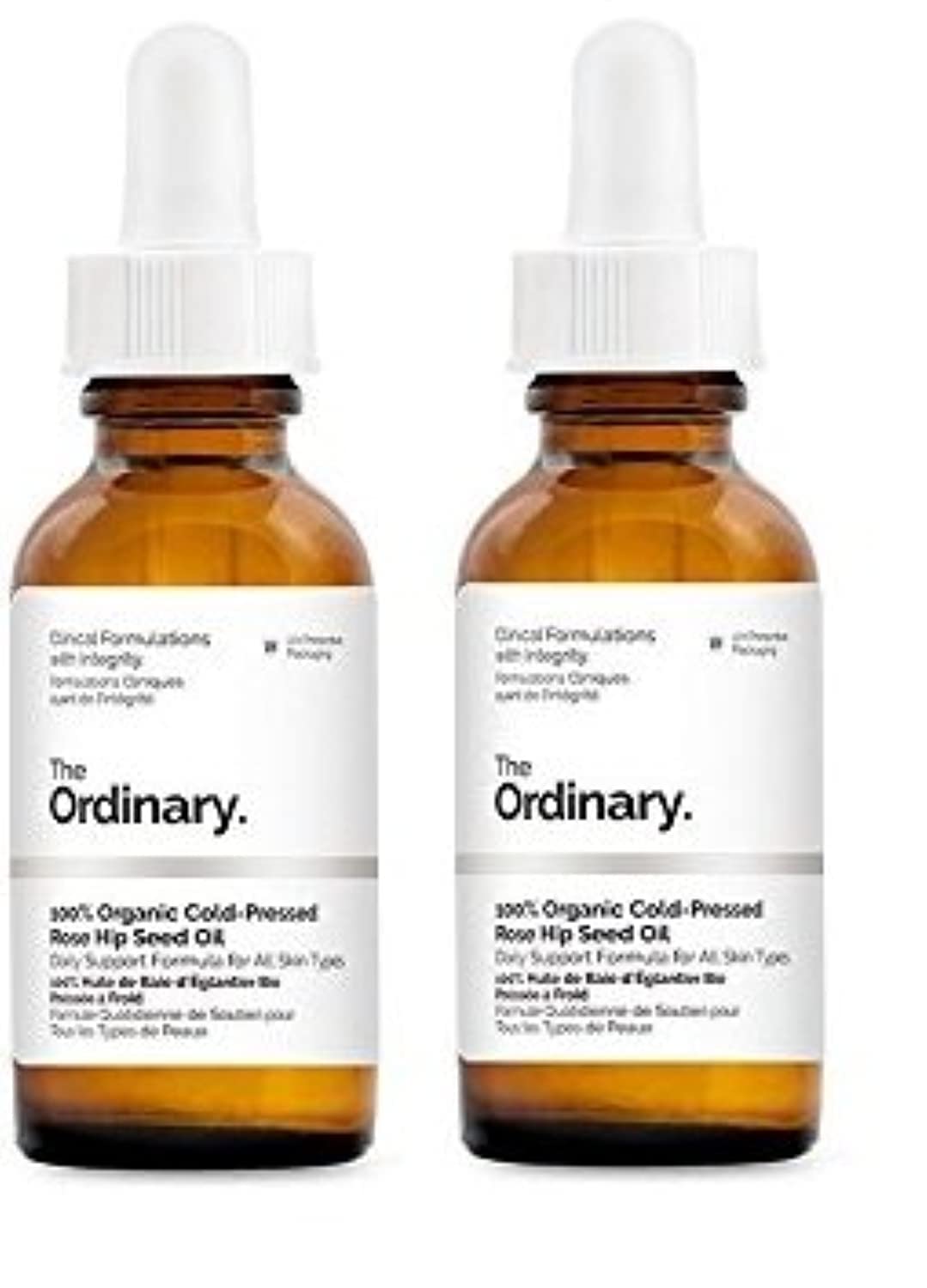 The Ordinary 100% Organic Cold-Pressed Rose Hip Seed Oil 30ml (Pack of 2)