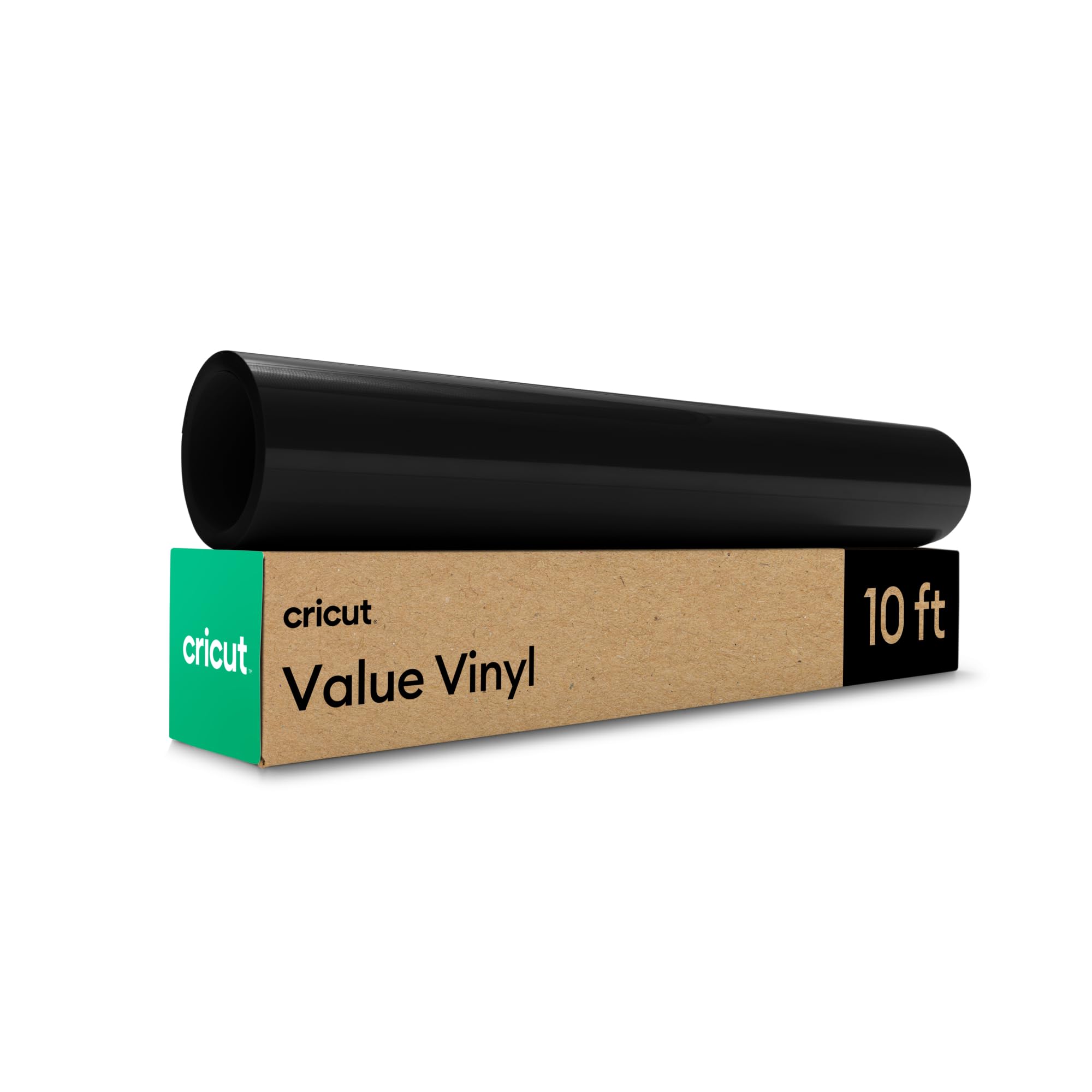 Cricut Permanent Adhesive Vinyl Roll | 30.5 cm × 3 m | Gloss Black | Ideal for Customising Mugs, Notebooks, Home Décor & DIY Projects