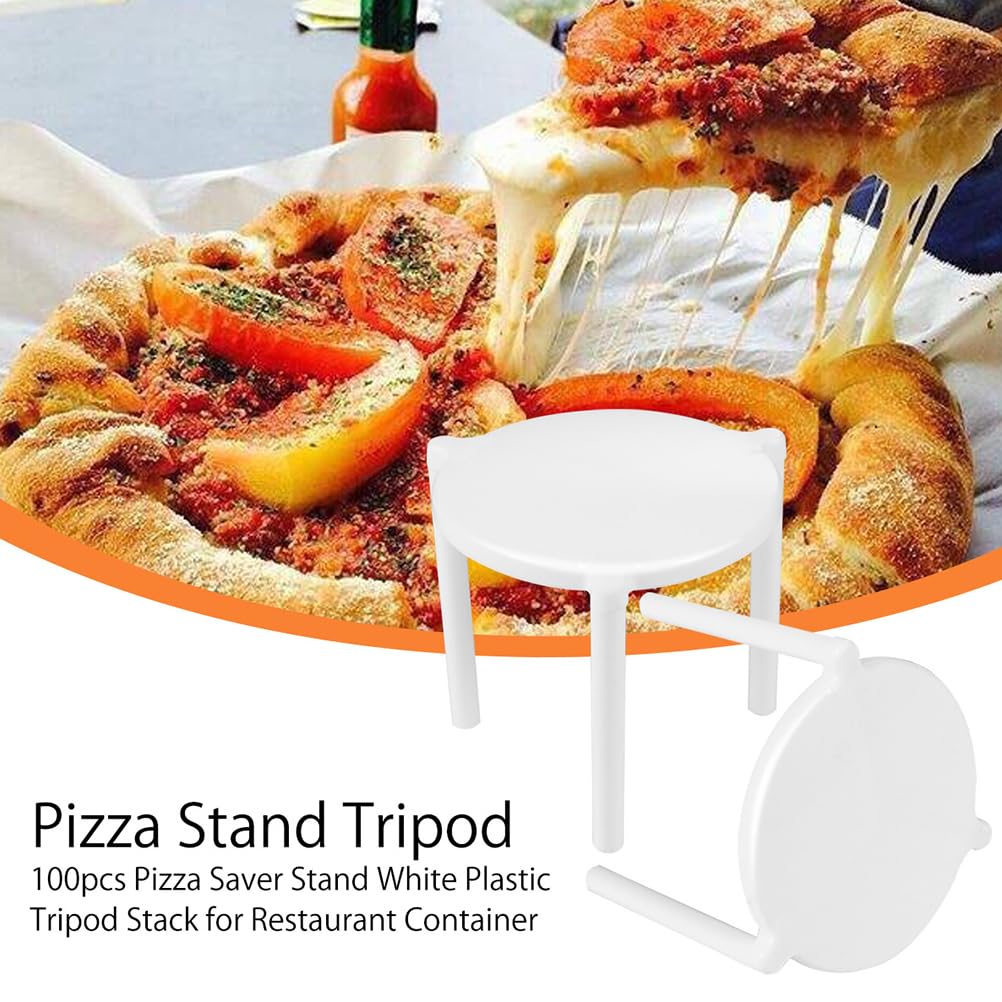 200Pcs Économiseur Pizza Stand Trépied Pizza Pile Rack De Fixation Titulaire Anti Bâton Stand pour Prendre Service À Emporter