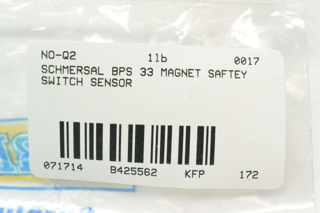 SCHMERSAL BPS-33 (101107771/1107771), Coded ACTUATING Magnet, for USE with BNS 33 Series Safety SENSORS, THERMOPLASTIC HOUSING