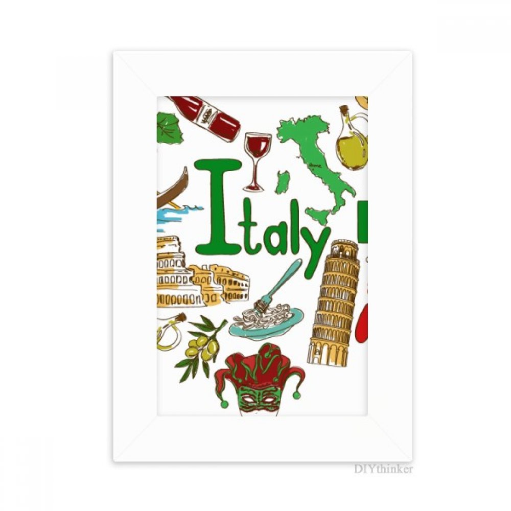Cadre photo Italie Love Heart blanc pour sublimer vos photos de vacances ternes