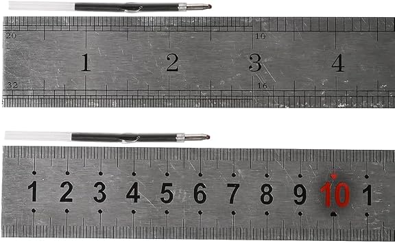200 Pack Ballpoint Pen Refills 2.4 inch Black Ink Pen Refills for Plastic Beadable Pens 1mm Ink Refills for Pens Medium Point Replaceable Smooth Writing for DIY Lovers Office Supplies