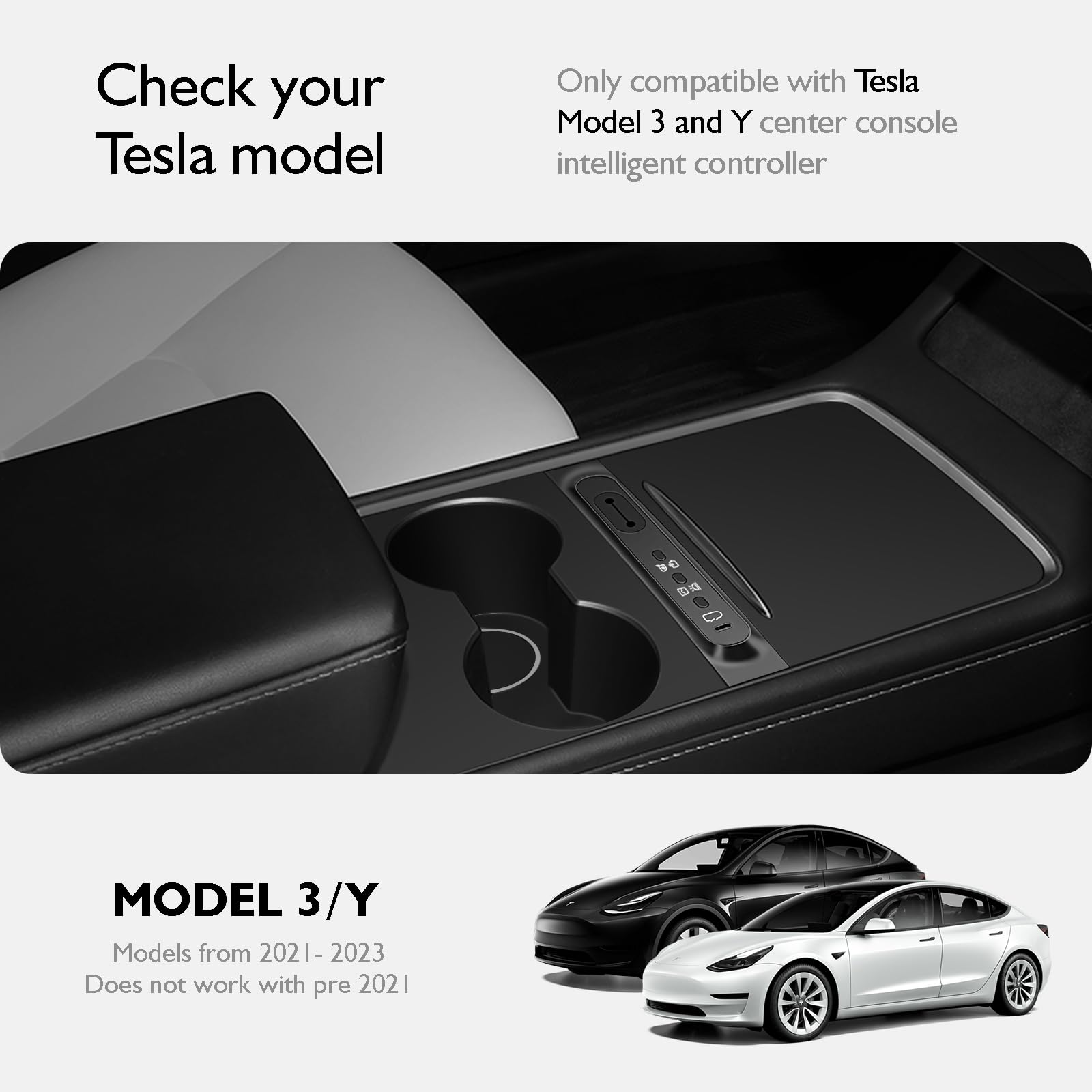 Center Console Controller USB Hub Compatible for Tesla Model 3 Model Y ...