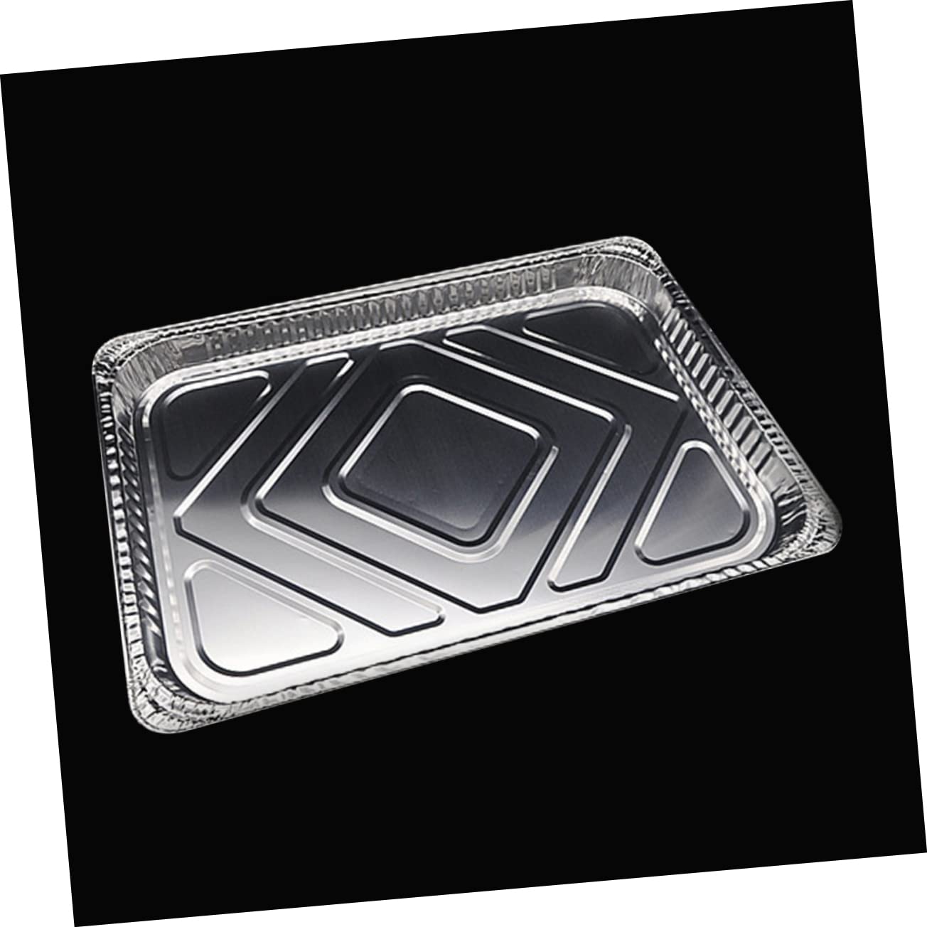 MAGICLULU Vaschette Alluminio per Barbecue USA e Getta, Set 10 Pezzi | Argento, Stagnola per Raccolta Grasso, Manutenzione Griglia, Cottura Indiretta