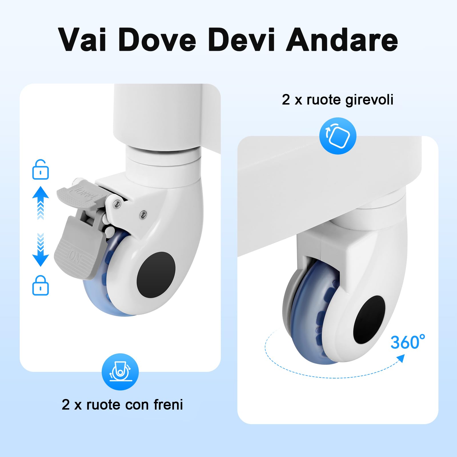 Carrello per salone di bellezza- da 30 kg, carrello per spa su ruote, carrello per riporre strumenti di bellezza, Carrello cosmetico con ruote e 3 cassetti