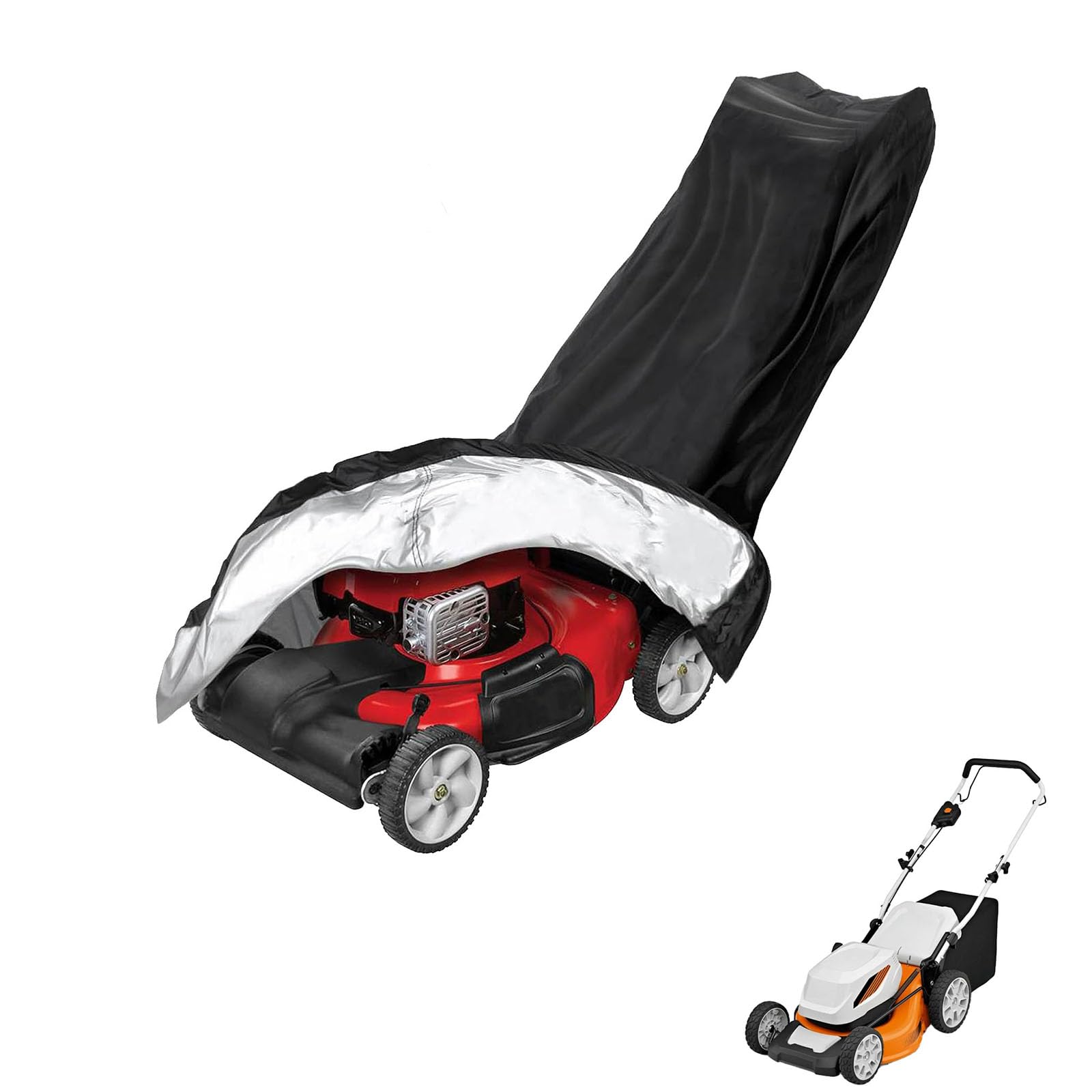 lawnmower cover Compatible with Stihl RMA 348 ,waterproof and sun,suitable for indoor and outdoor use all year round, comes with a storage bag — image 1